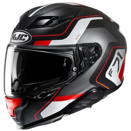 HJC F71 Arcan MC1SF Kapalı Motosiklet Kaskı Siyah Gri Kırmızı