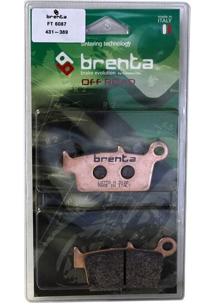 Brenta Kawasaki KX 125 Disk Sinter Metal Off-Road Fren Balata Arka (1995-2008)
