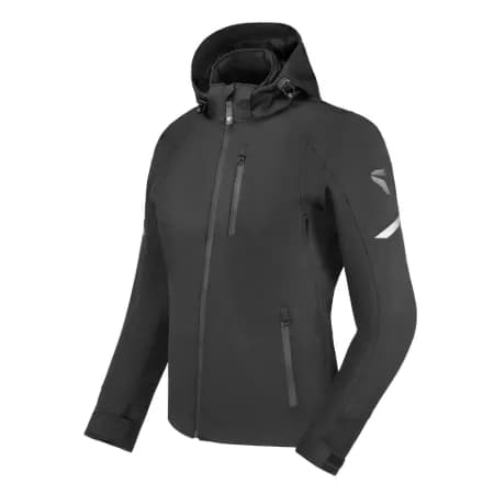 SECA Softshell District Kadın Motosiklet Ceketi Siyah