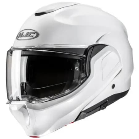 HJC F100 Çene Açılır Motosiklet Kaskı İnci Beyaz