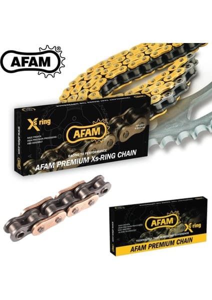 Afam A520-114XMR3 1991-1996 Kawasaki El 250 Uyumlu Zincir Xmr3 Xring Çelik Renk