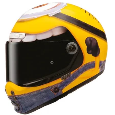 HJC V10 Stuart Minions Universal MC3 Kapalı Motosiklet Kaskı