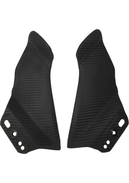 Quartz Realm Motosiklet Fairing Ön Aerodinamik Kanatlar Kawasaki H2 Zx-6r Honda CBR650R Için Karbon Fiber Ön Cam Kaplama Kanadı (Yurt Dışından)