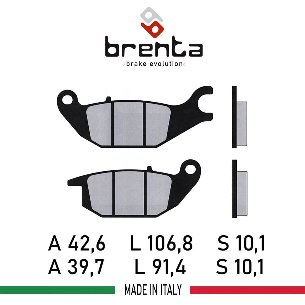 Yamaha TRICTY 125  Arka Disk Brenta Fren Balata - görsel 2