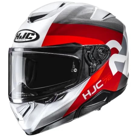 HJC RPHA72 Phyta MC1 Kapalı Motosiklet Kaskı Gri Beyaz Kırmızı