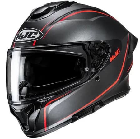 HJC C71 Quez MC1SF Kapalı Motosiklet Kaskı Siyah Kırmızı