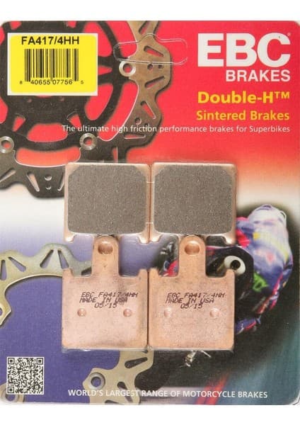 Ebc FA417/4HH 2007-2009 Kawasaki Z 1000 Uyumlu Ön Fren Balatası Sinterli Balata