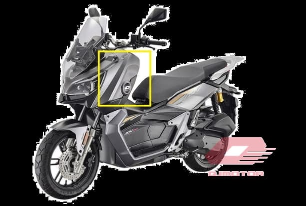 Qj Atr 125 Ön Sol Amblem Grenajı Füme Sarı