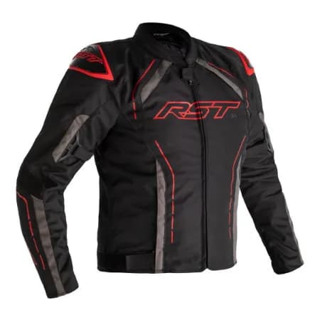 RST S1 Mevsimlik Motosiklet Ceketi Siyah Kırmızı