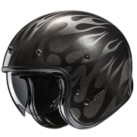 HJC V31 Firo MC5 Yarım Motosiklet Kaskı Siyah