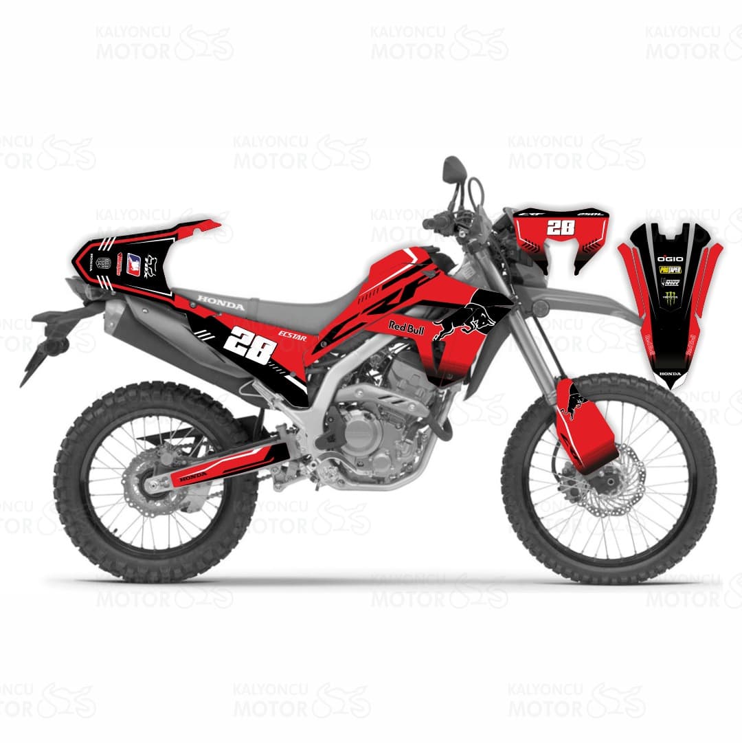 Honda CRF250L v2 Black Bull Design (2023-2025)