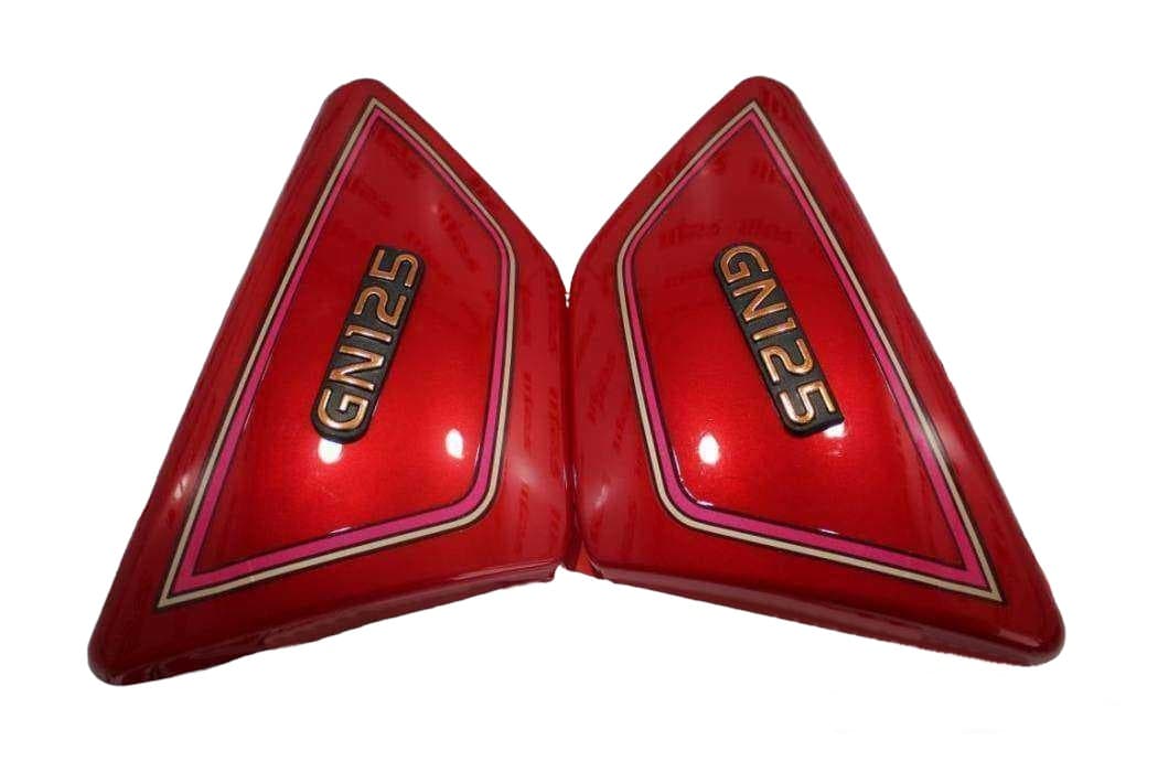 Suzukı GN 125 Kırmızı Yan Kapak Takım