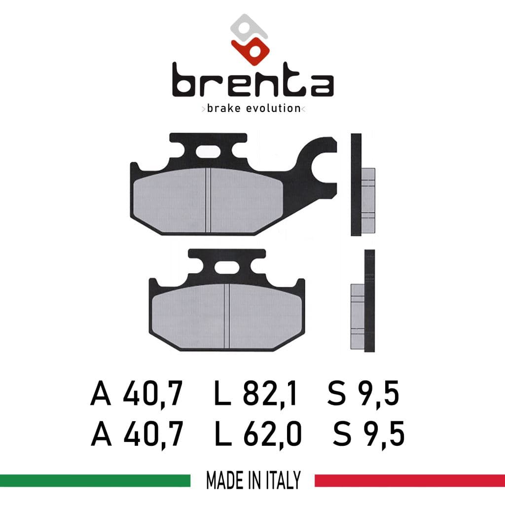 Yamaha YFM 400  Arka Disk Brenta Sinter Metal Fren Balata - görsel 2