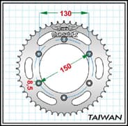 Yamaha YZ 125 Arka Dişli 520 48T