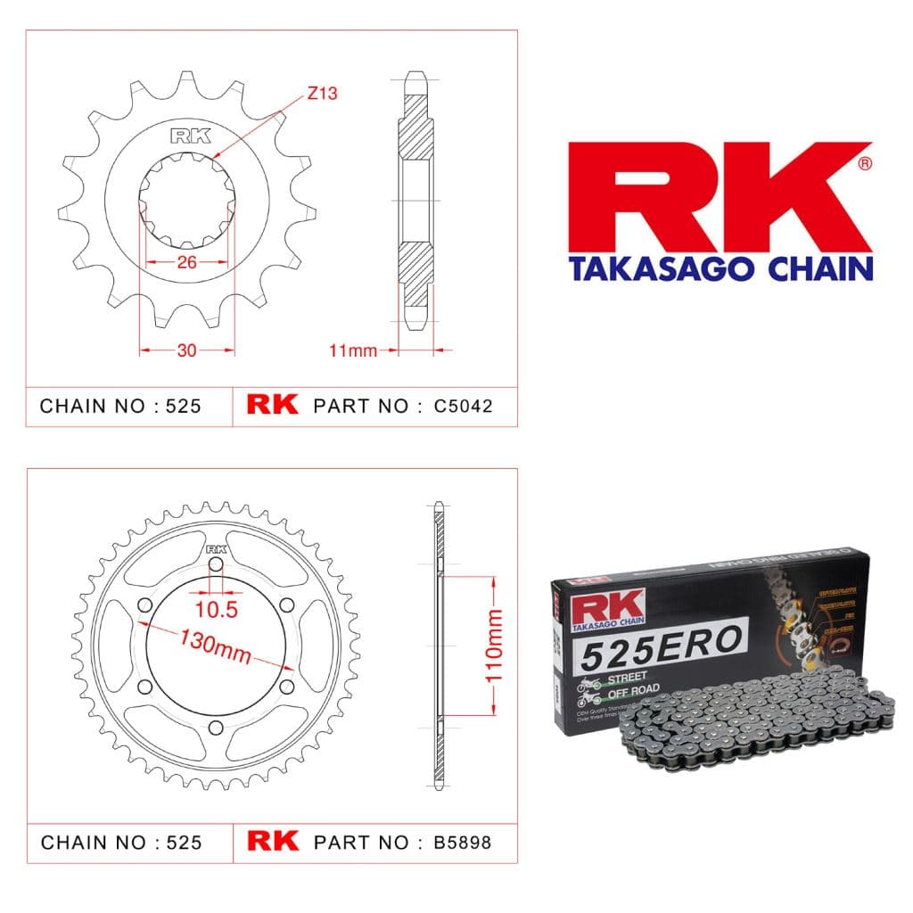 Yamaha TENERE 700 Rk Çelik Arka Dişli B5898-46 - görsel 4