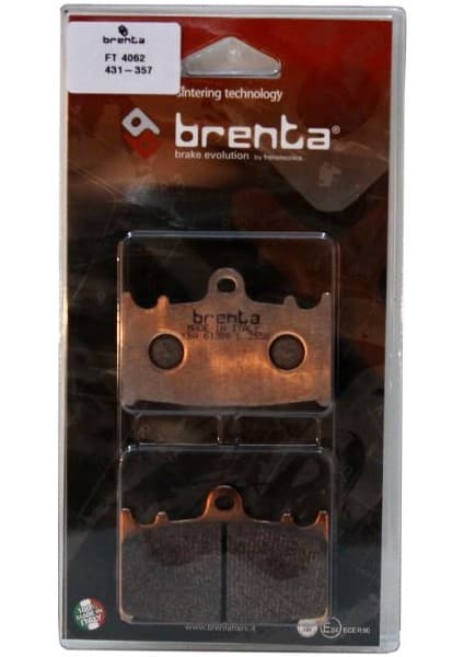 Brenta Kawasaki ZZR 1100 Disk Sinter Metal Fren Balata Ön (1990-2001)