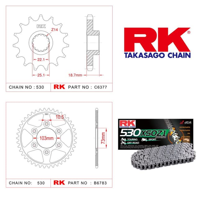 Ducati MULTISTRADA 1200 ENDURO Rk X-ring Zincir Dişli Set 530 XSO 114 L-15/43T