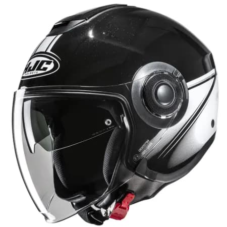 HJC İ40N Vision MC5 Yarım Motosiklet Kaskı Siyah Beyaz