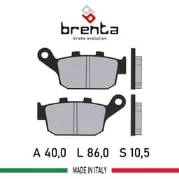 Honda NC 700 S  Arka Disk Brenta Sinter Metal Fren Balata - görsel 2