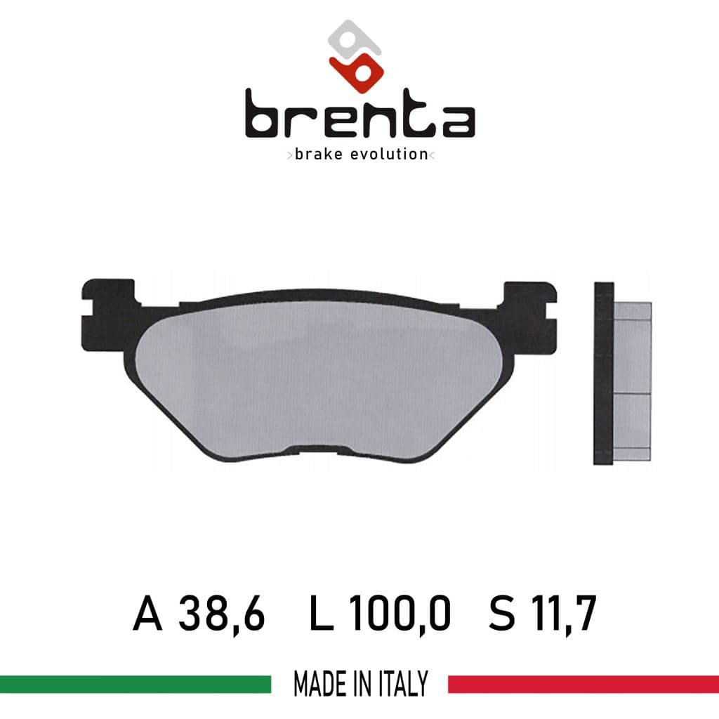 Yamaha XP 500 T-MAX ABS  Arka Disk Brenta Sinter Metal Fren Balata - görsel 2