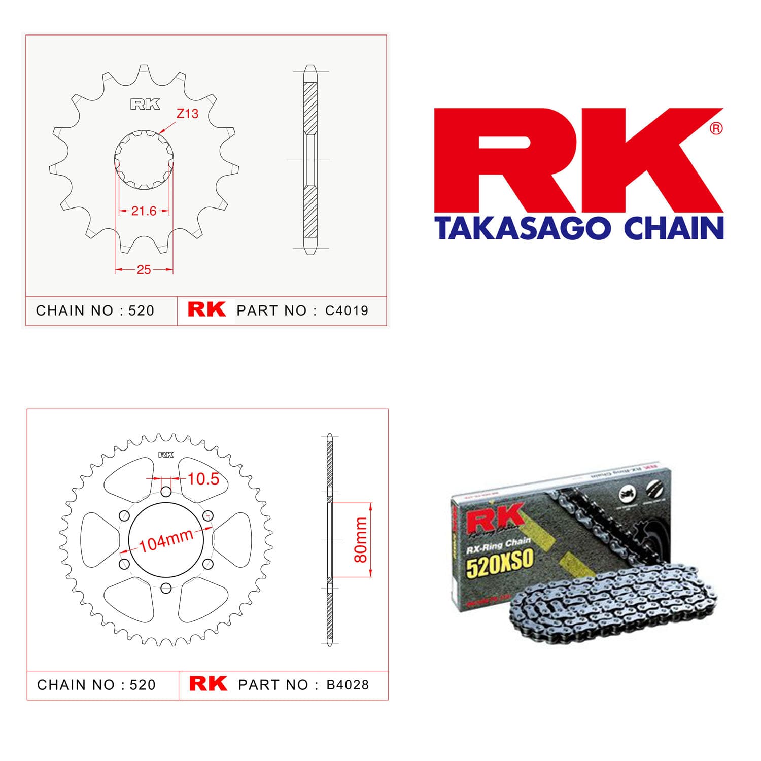 Kawasaki VULCAN S Rk X-ring Zincir Dişli Set 520 XSO 15/46T - görsel 3