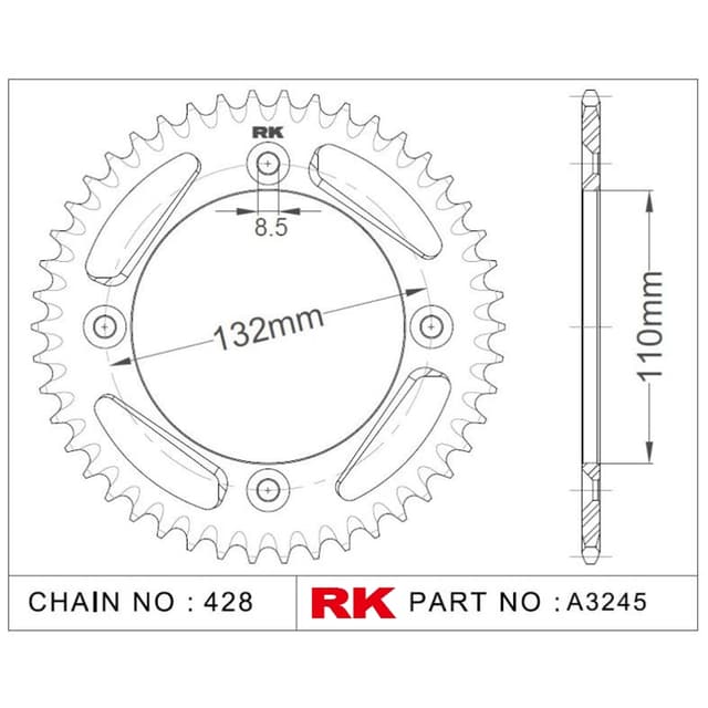 Ktm SX 85 RK Aluminyum Arka Dişli A3245-49-1A