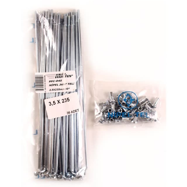 Universal ÇİN / TR MENŞELİ ENDURO Nipel Jant Teli 3,5X235Mm 90°-Yamaha Kros