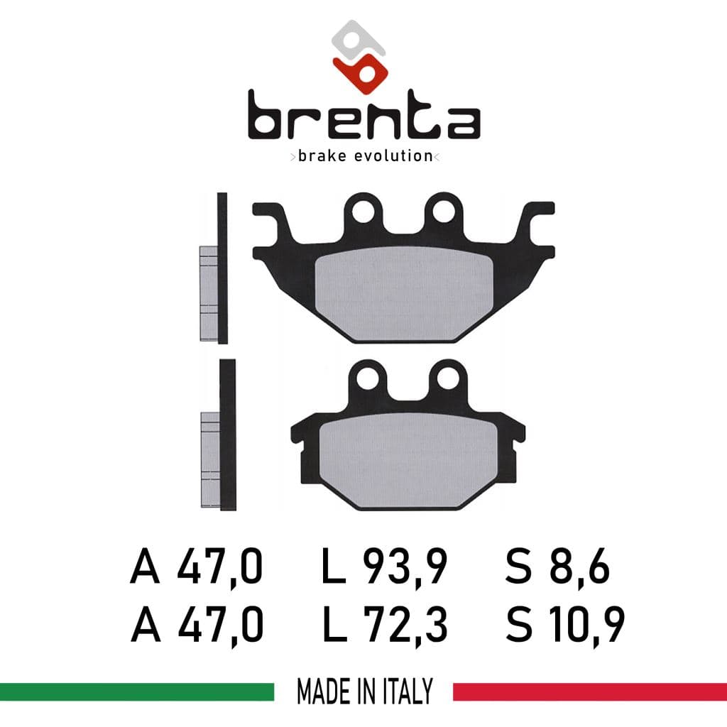 Yamaha YZF 125 R  Arka Disk Brenta Sinter Metal Fren Balata - görsel 2