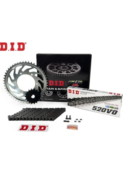 DID -Jt 2006-2016 Kawasaki Er-6 F Uyumlu Zincir Dişli Set Oring Zincir Çelik Renk