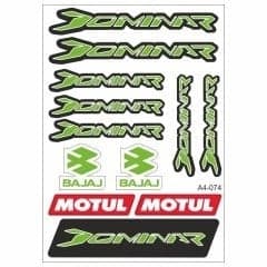 Bajaj Dominar Yeşil Sticker Seti