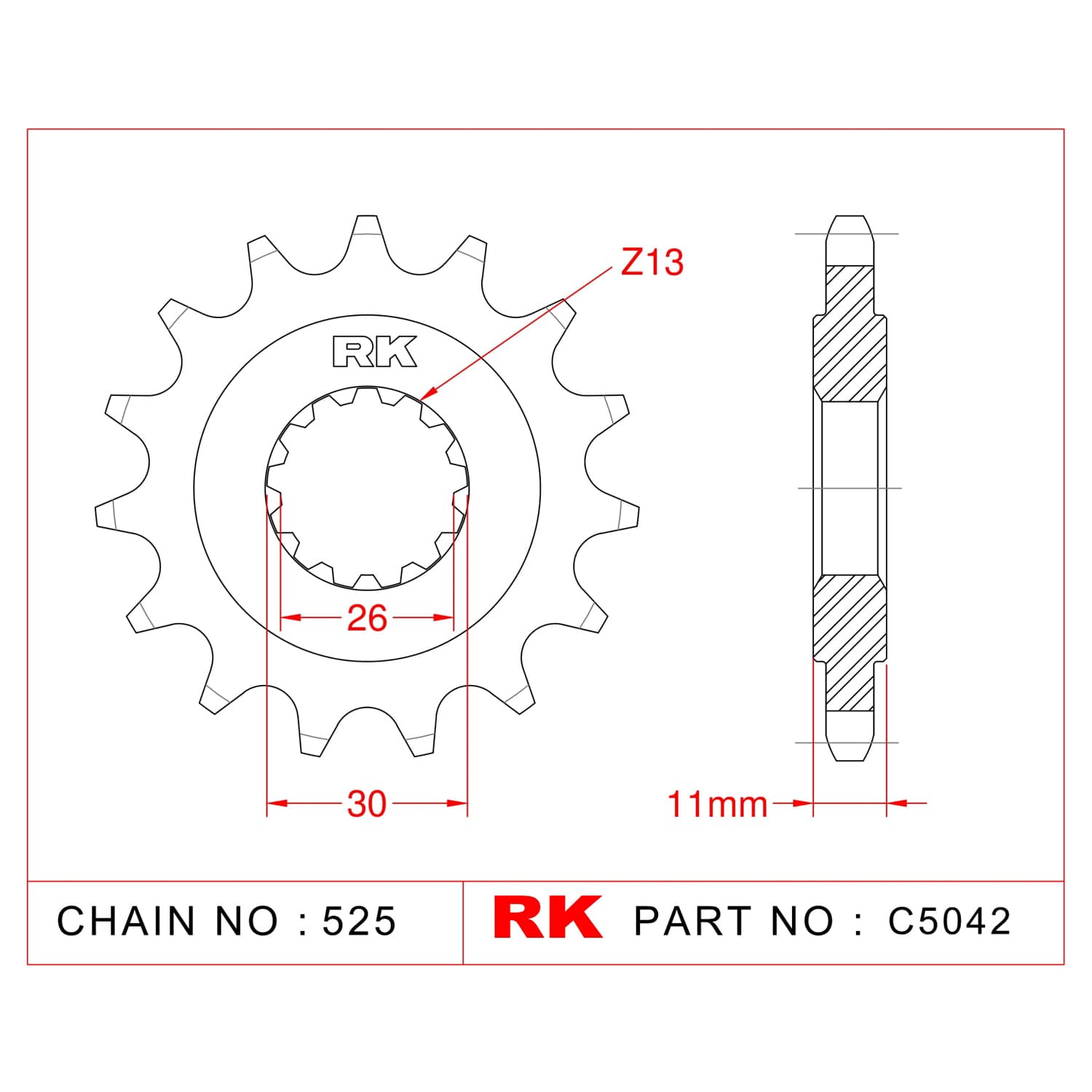 Yamaha YZF-R1 Rk X-Ring Zincir 525 Xso 114L - görsel 3