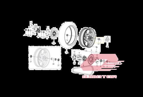 Qj Srt 800 X Arka Teker Rulmanı X3