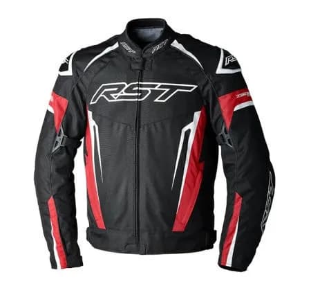 RST Tractech Evo 5 Mevsimlik Motosiklet Ceketi Siyah Kırmızı