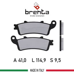 Kawasaki VULCAN S  Ön Disk Brenta Sinter Metal Fren Balata - görsel 2