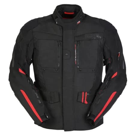 Furygan Explorer 4 Mevsim Motosiklet Montu Siyah Kırmızı