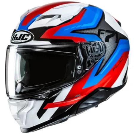 HJC F71 FES MC21 Kapalı Motosiklet Kaskı Beyaz Mavi Kırmızı