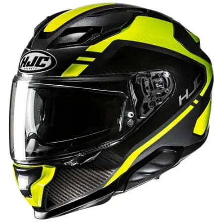 HJC F71 Tozz MC3H Kapalı Motosiklet Kaskı Siyah Neon Sarı
