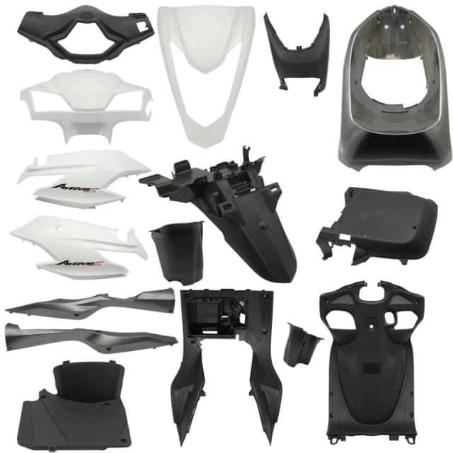 Honda Activa S Kaporta Set Beyaz (Eski Model) 16 Parça