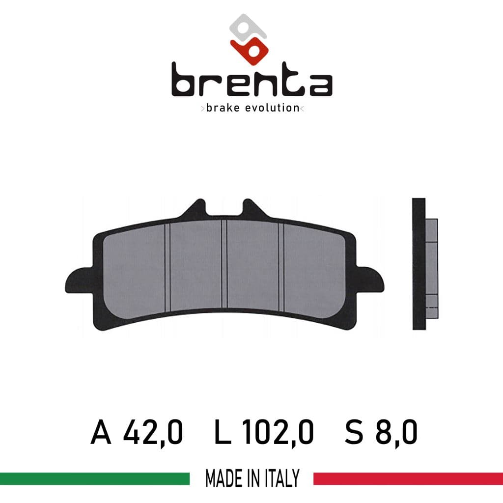 Kawasaki ZZR 1400  Ön Disk Brenta Sinter Metal Fren Balata - görsel 2