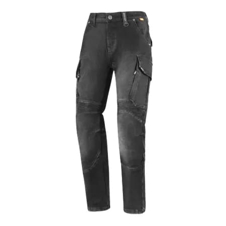 SECA Square 2 Washed Motosiklet Kot Pantolonu Siyah