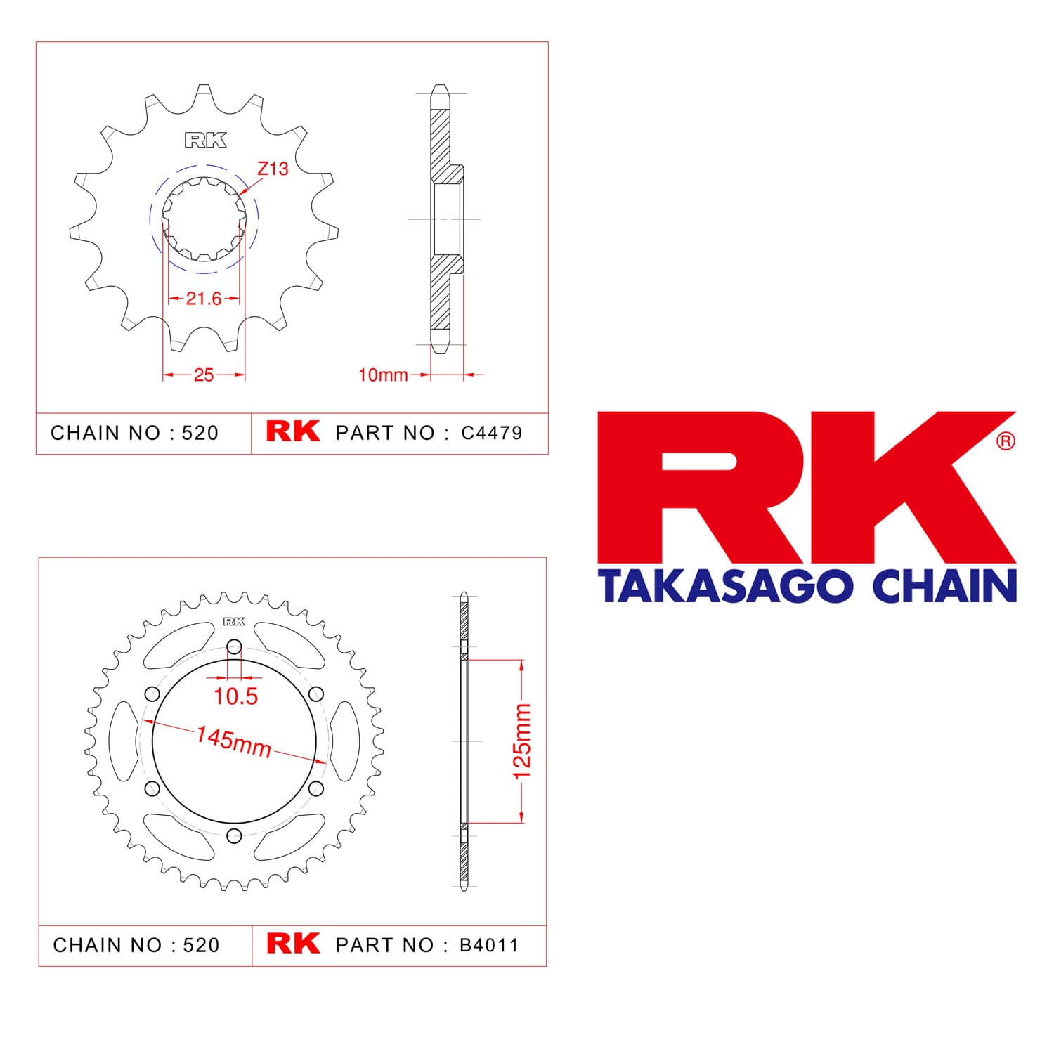Yamaha XTZ 660 TENERE Rk Zincir Dişli Set 520 KLO O-Ring 15/45T - görsel 4
