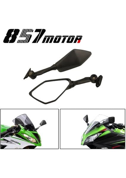 Pengfushop5 Motosiklet Yan Dikiz Dikiz Aynaları Kawasaki Ninja 300REX300 Abs Ninja Zx-6r 636 ZX6R (Yurt Dışından)