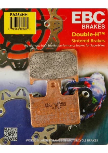 Ebc FA254HH 2006-2020 Kawasaki Zzr 1400 Abs Uyumlu Arka Fren Balatası Sinterli Balata