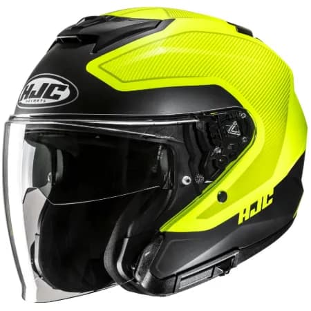 HJC İ31 Tevis MC3HSF Yarım Motosiklet Kaskı Mat Siyah Neon
