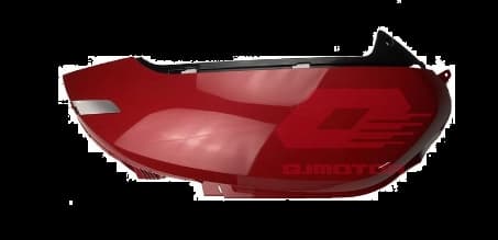 Qj Vps 125 Arka Yan Panel Sol Kırmızı