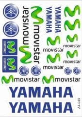 Movistar Yamaha Sticker Seti A4
