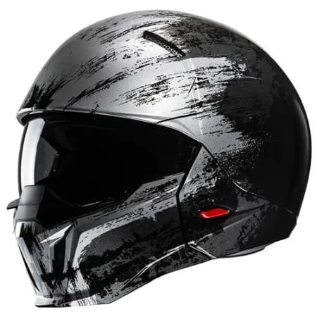 HJC İ20 Furia MC5 Modüler Motosiklet Kaskı Siyah Gri