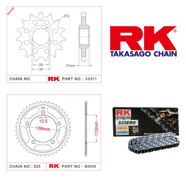 Honda XL 1000 V VARADERO Rk Zincir Dişli Set 525 ERO O-Ring 16/47T