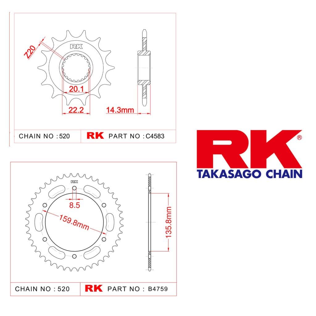 Bmw G 310 GS Rk Ön Arka Dişli 16/40  T