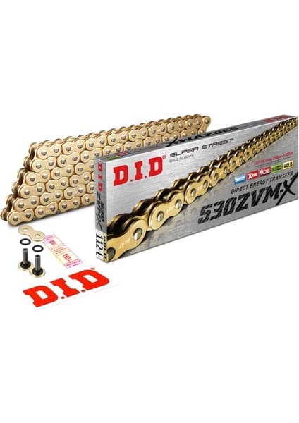 DID 530-112ZVM-X 2002-2005 Kawasaki Zzr 1200 Uyumlu Zincir Zvm-X Xring Gold (Sarı) Renk